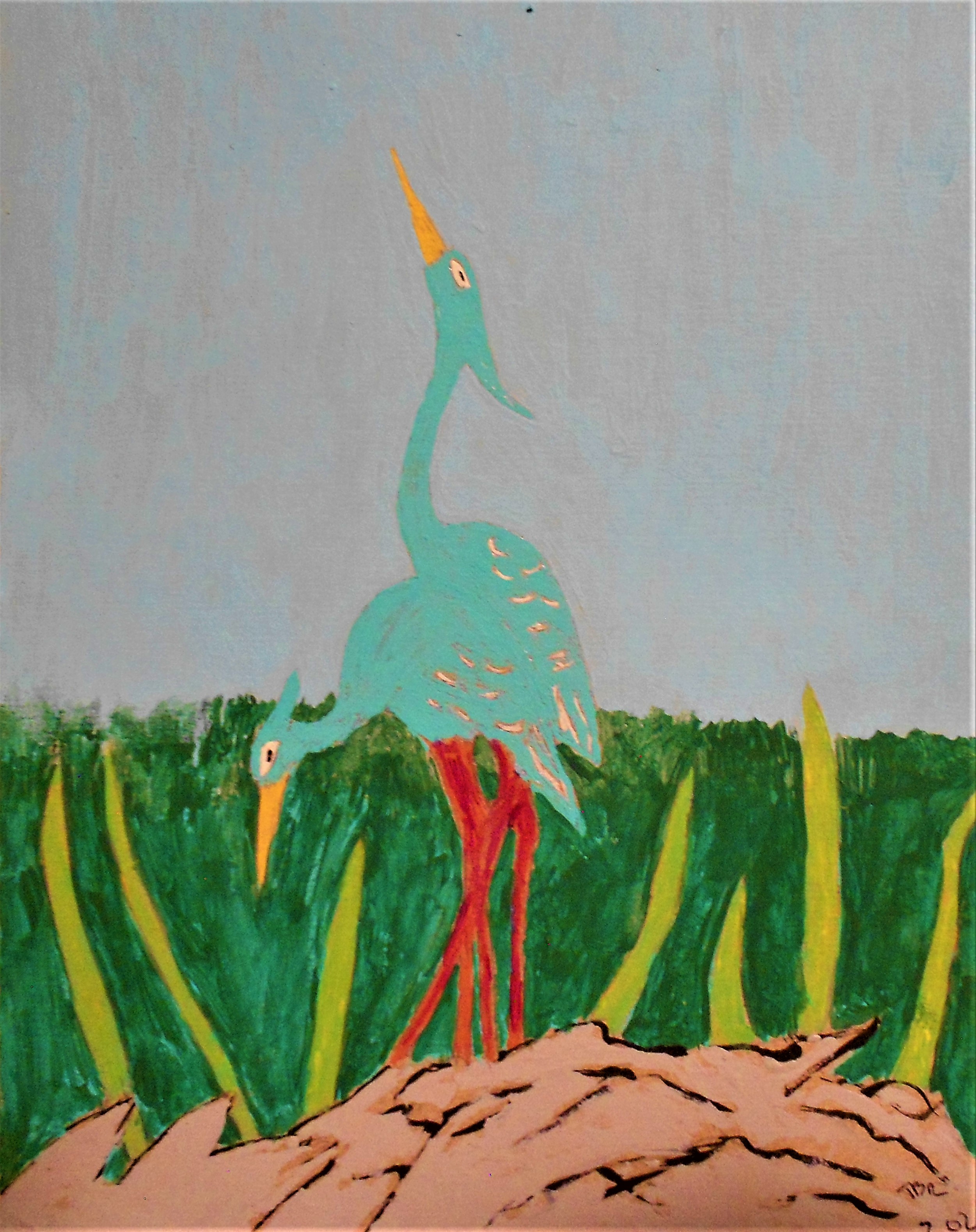 Red Cranes by Terry Brinkman